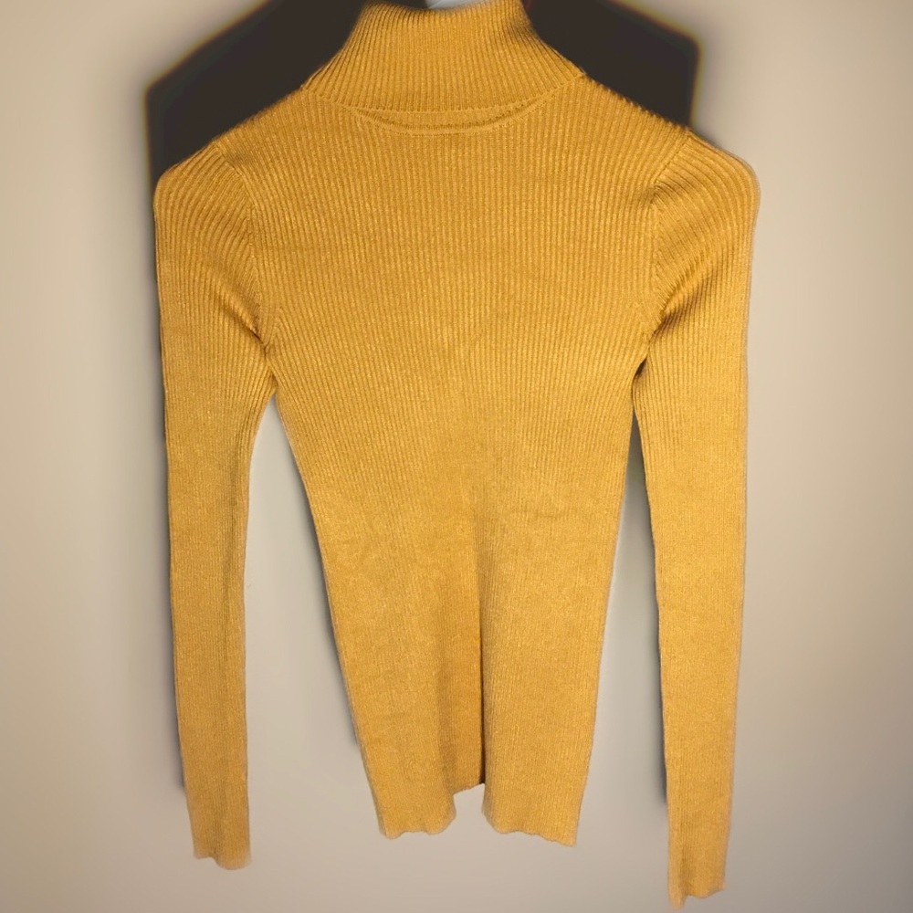 Fashion Nova Mustard Yellow Turtle Neck